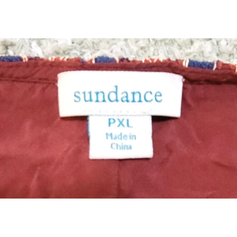 Sundance PXL Lace Boho Festival Western Lined Side Zip Scalloped Fringe Skirt